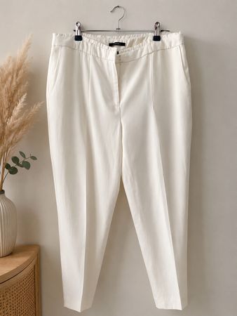 ☀️ Sommerliche Esprit Damenhose Gr. 44 mit Leinen ☀️
