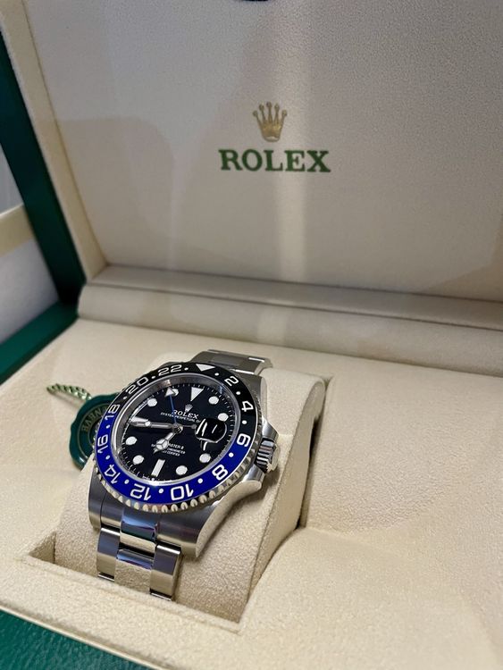 NEW 2024 Rolex GMTMaster II Stahl 40mm Batman FullSet Kaufen auf