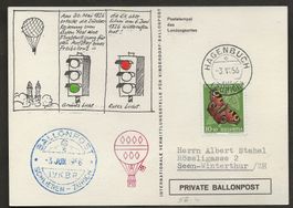 Ballon Schweiz 1956 Schlieren Hagenbuch Katalog 25.-