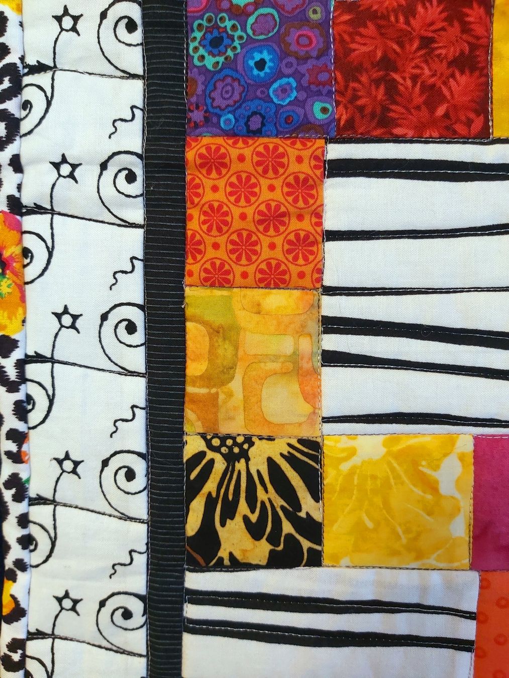 Tutte le decorazioni: Patchwork Quilt "Zebrabunt" Unikat 81 x 103 cm (Hochformat) – Nuovo (secondo la descrizione) da Wetzikon ZH venduto da Meltingpot29 1