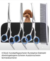 Hundepflege Set 4-teilig Edelstahl neu in Etui 