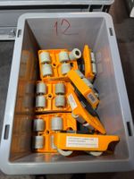 12 Stück Möbelroller Set für Parkett Laminat orange gebrauch