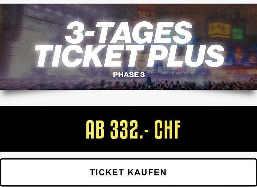 3Tages Plus Ticket OAFF Kaufen auf Ricardo