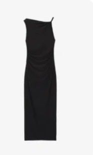Pull&Bear Robes: Kleid Pull&Bear schwarz gerafft – Neuf (Voir description) à Bassersdorf par Bassi55 1