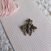 3x Anhanger Charm pendentif Metall Biene abeille