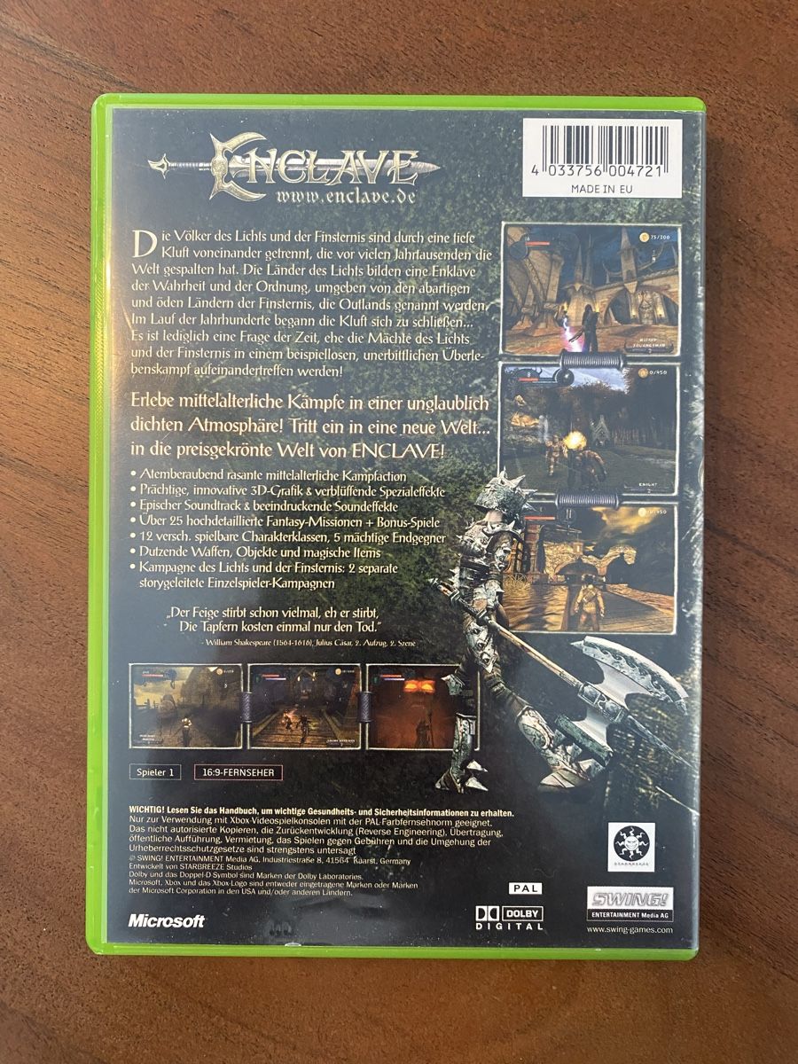 Microsoft Giochi: Enclave für Xbox – Usato da Thunstetten venduto da Virus_33 2