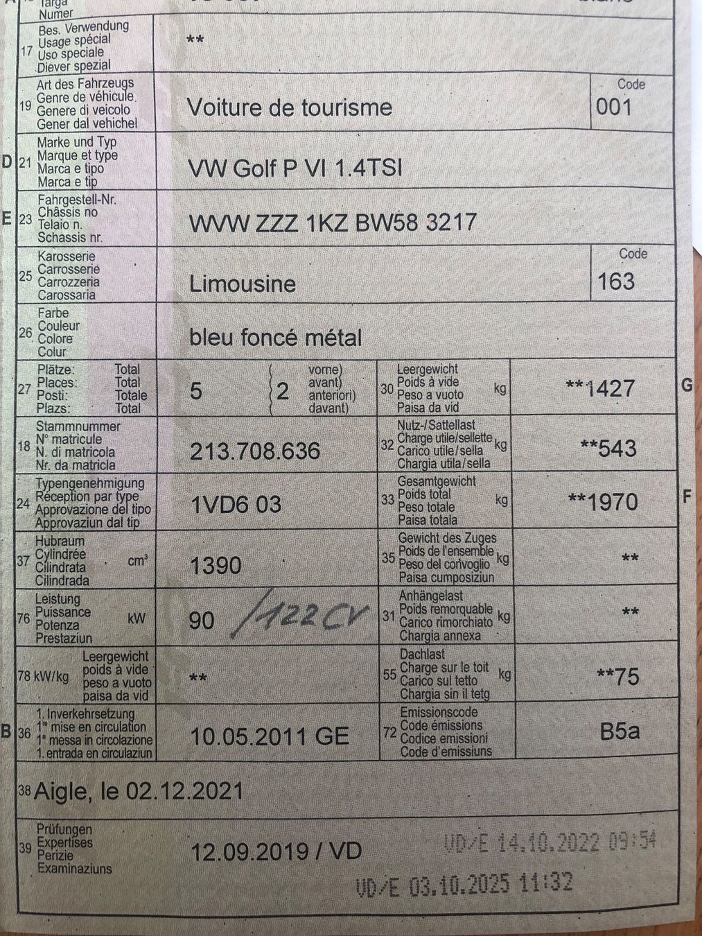 VW Automobili: Golf Plus VI - TSI 1,4 Comfortline – Usato da Bex venduto da Som09 5