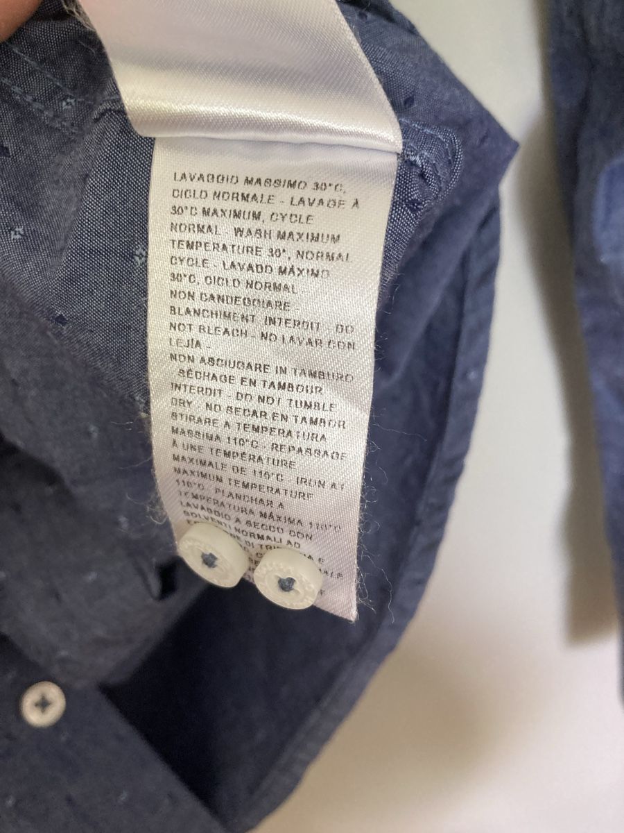 Camicie: Herren-Hemd, blau, Gr. L – Usato da Schlieren venduto da cotopaxi06 5
