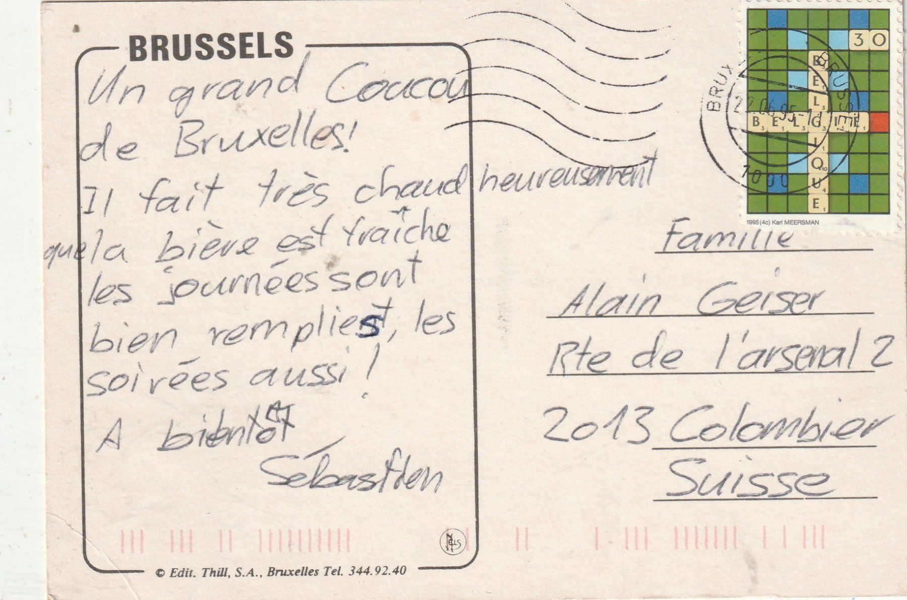 Cartoline postali: Brüssel MBK – Usato da Lumbrein venduto da made02 1