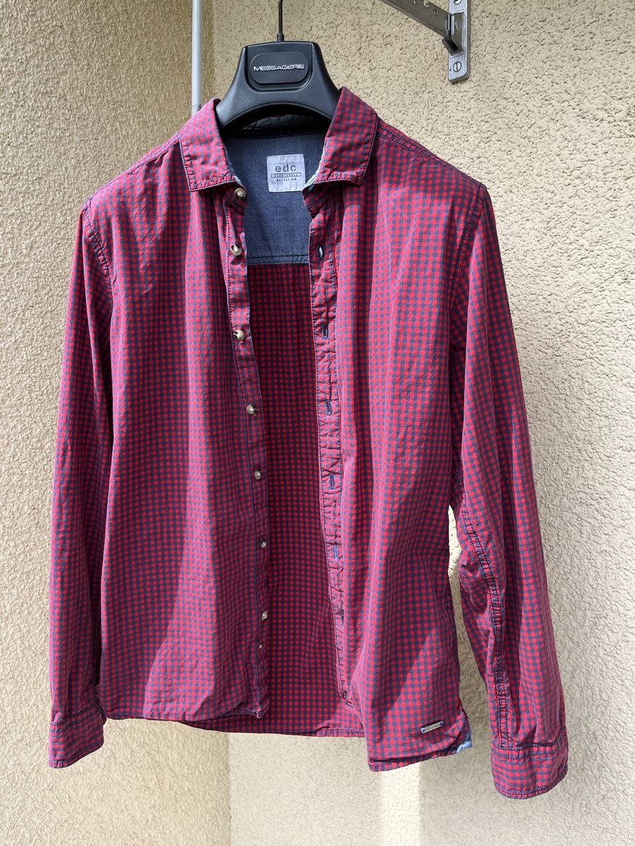 Esprit Camicie: rot-schwarz kariertes edc Hemd, Grösse S – Usato da Zürich venduto da dopli