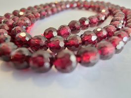 Pyrop - Granat facettiert 4mm. Strang