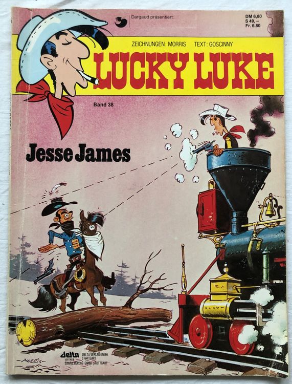 Lucky luke 38 jesse james inkl originalzeichnung achd kaufen