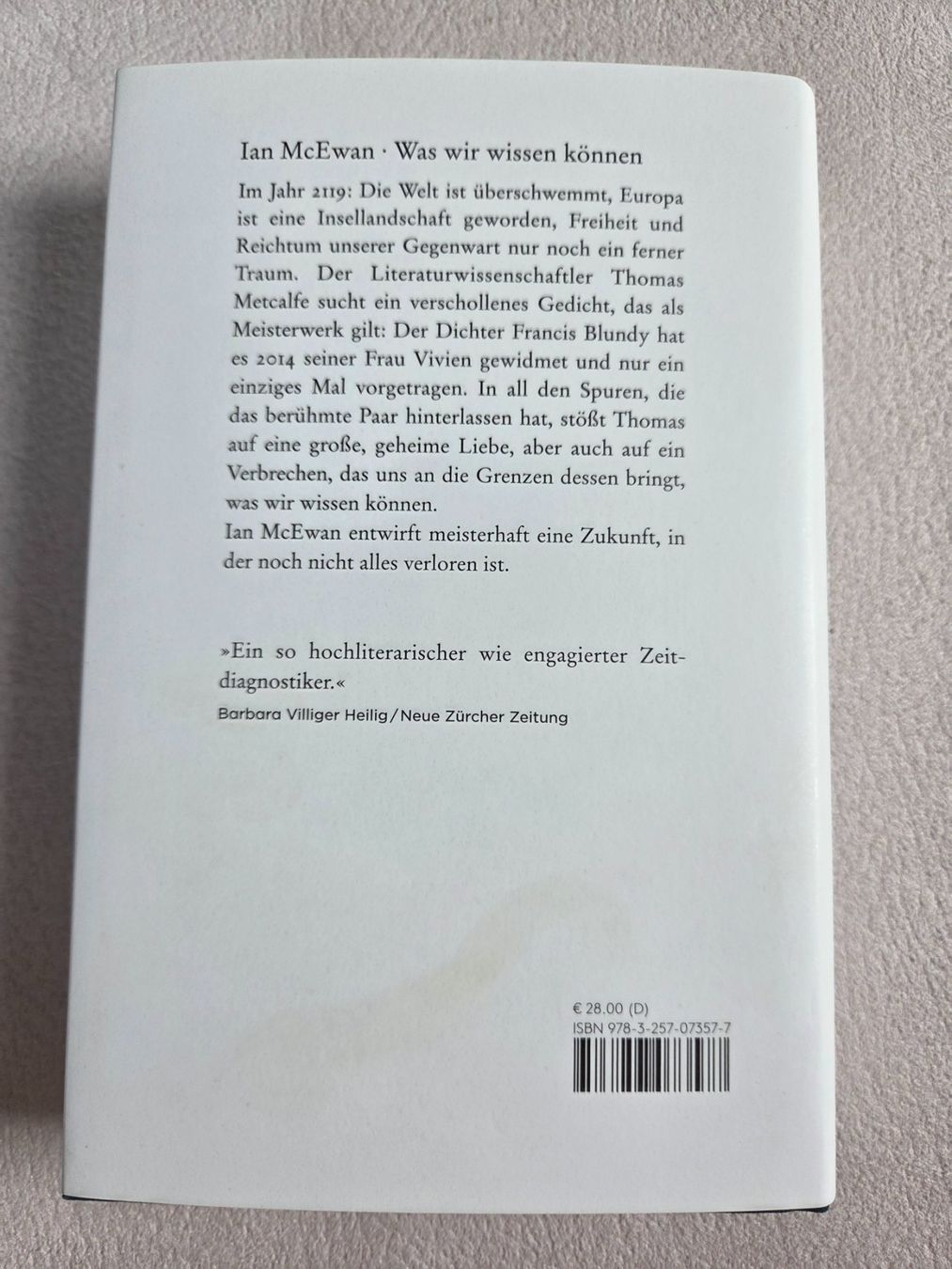 Bücher: Ian McEwan - Was wir wissen können – Gebraucht aus Bergdietikon von Tanne_10 1