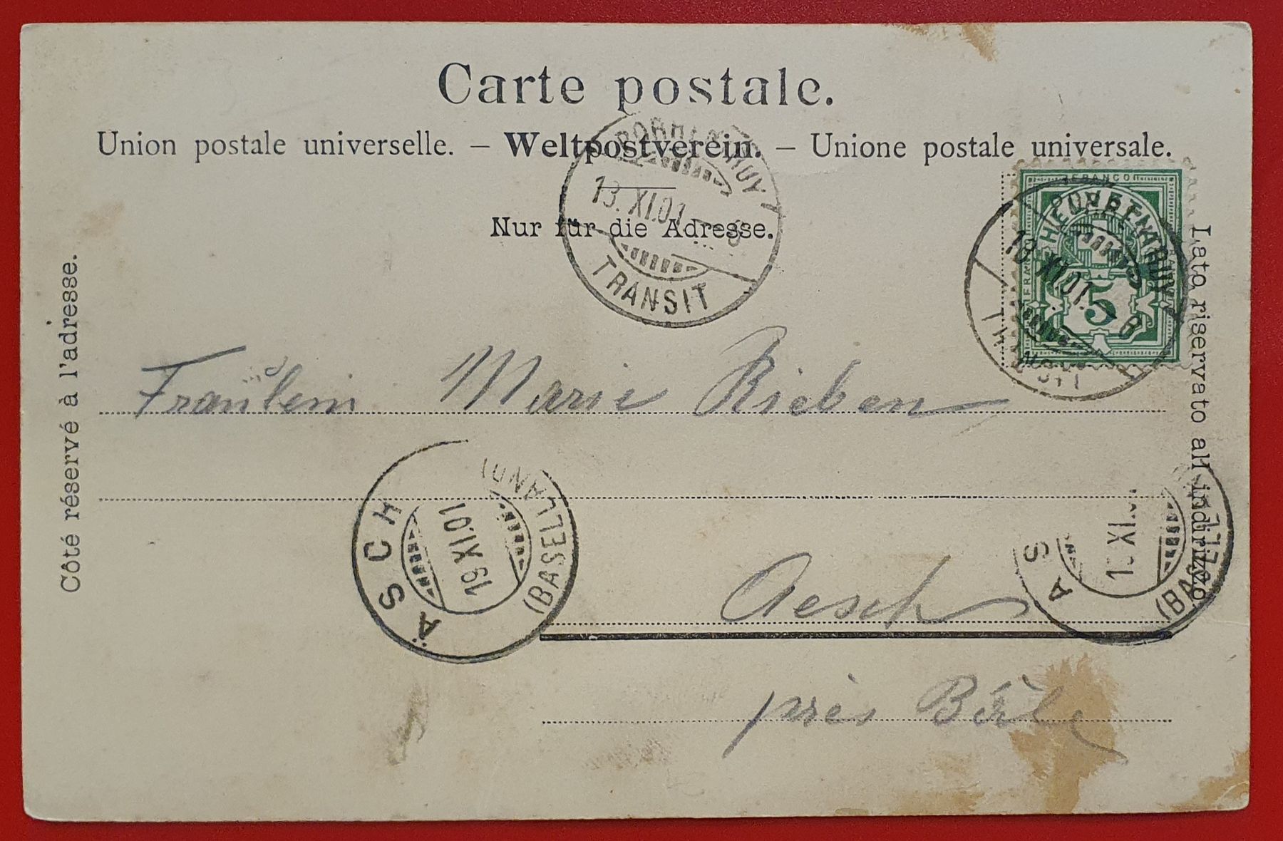 Cartes postales: Porrentruy 1901 - belebt – D'occasion à Kreuzlingen par Rschweiz1 1