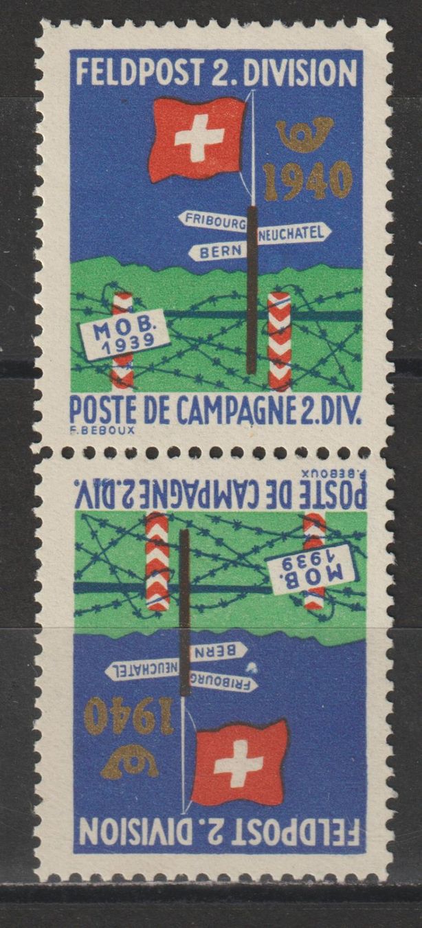 Tutti i francobolli: Feldpost Nr. 4c/1 * – Usato da Siebnen venduto da Fstaehli