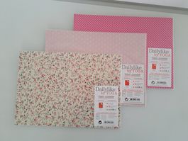 3 Stk. DailyLike Stoffpapier A4,   Basteln         Neu!