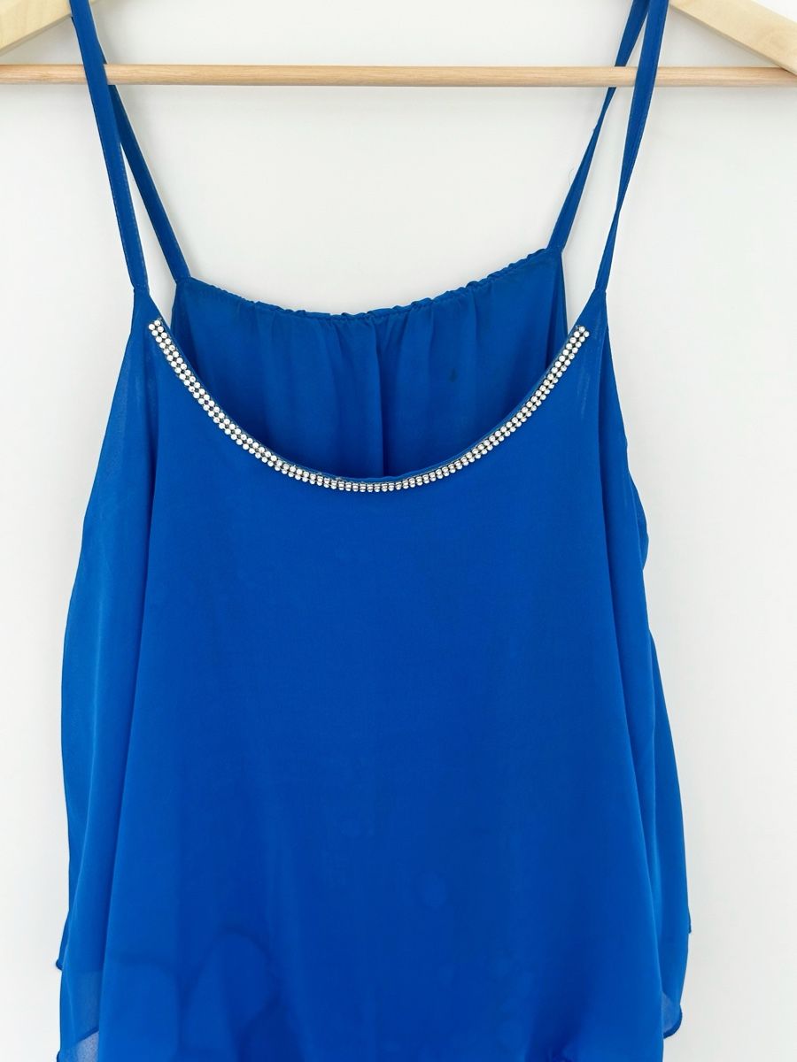 Vestiti: Blaues Sommerkleid royalblau, Gr. 40, – Usato da Eglisau venduto da Brewster1 1