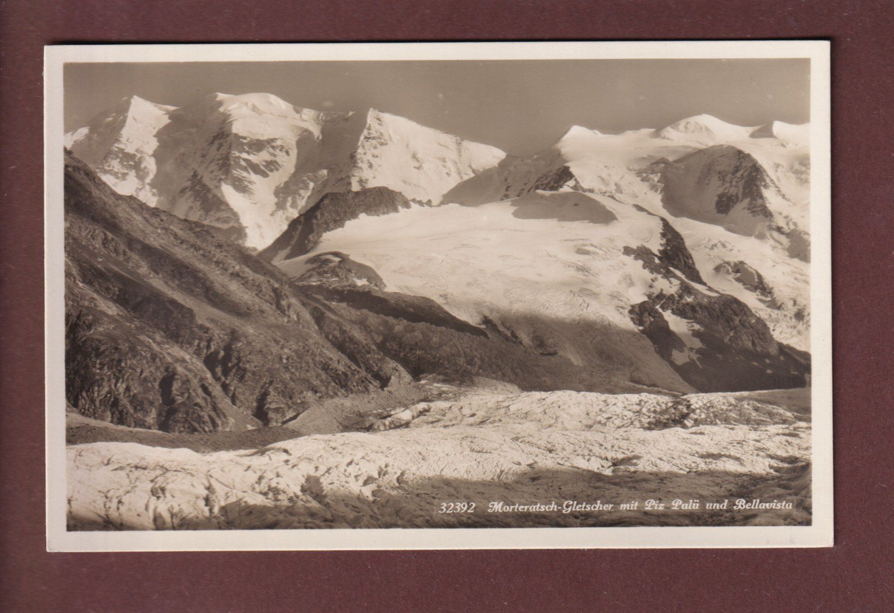 Cartoline postali: MORTERATSCH-GLETSCHER - Piz Palü – Usato da Pully venduto da nicecards