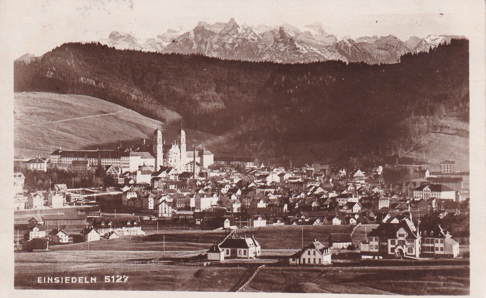 Cartoline postali: Einsiedeln 1924 N° 5127 – Usato da Cormoret venduto da Pascalll2001