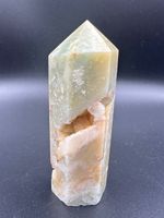 Amazonit Obelisk mit kleiner Druse, 6.3cm