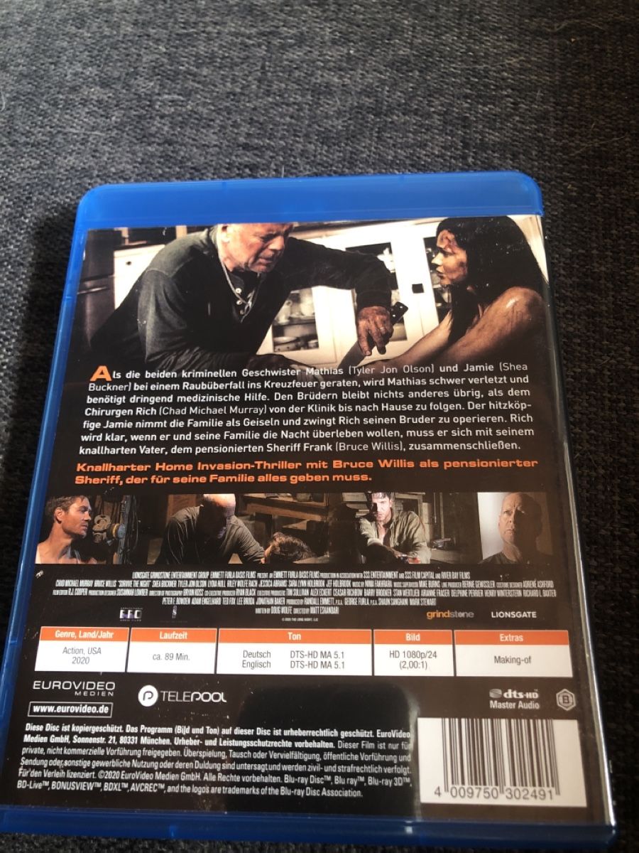 Tutti i DVDs: Blu-ray SURVIVE THE NIGHT – Usato da Balsthal venduto da Katzenfan99 2