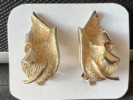 Boucles d’oreilles feuilles vintage