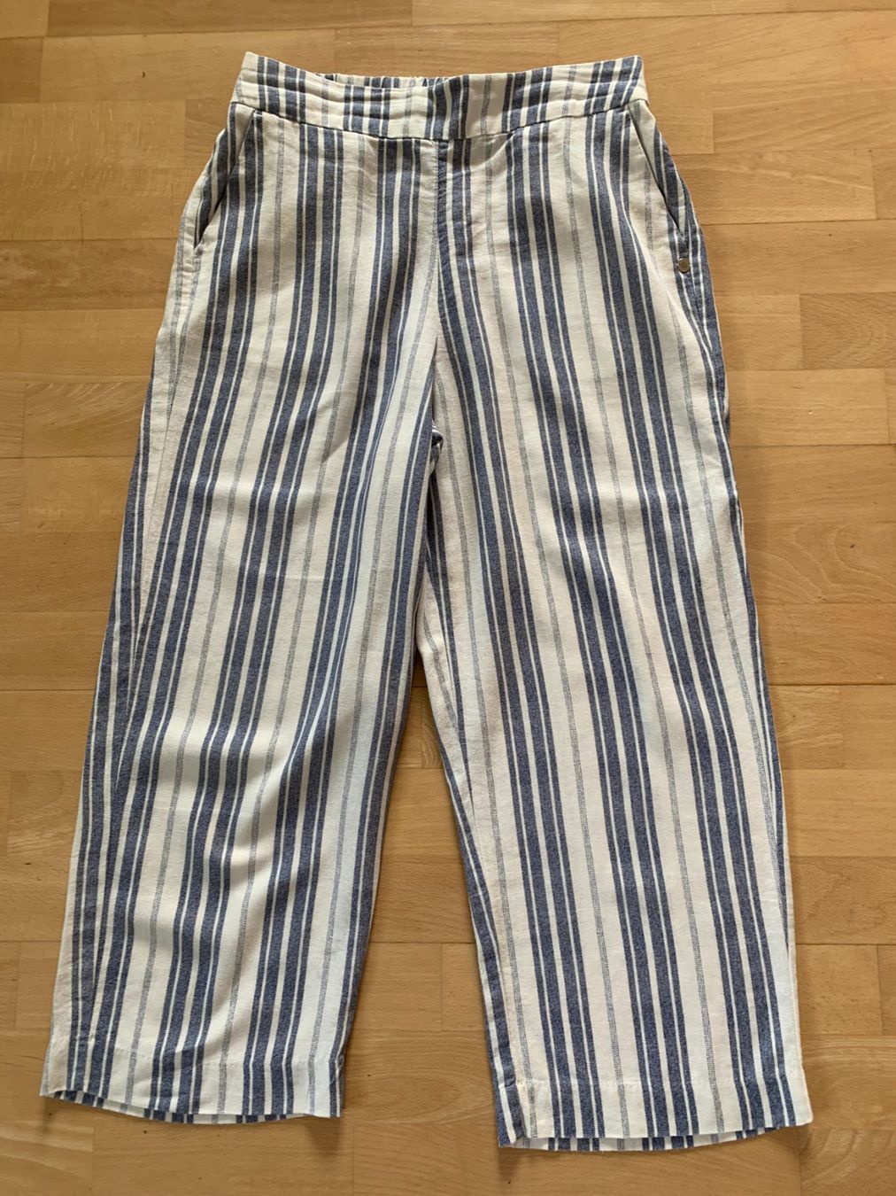 Hosen: Springfield Culotte Hose in Gr. S, Blau/Weiss – Gebraucht aus Worb von farben20zauber