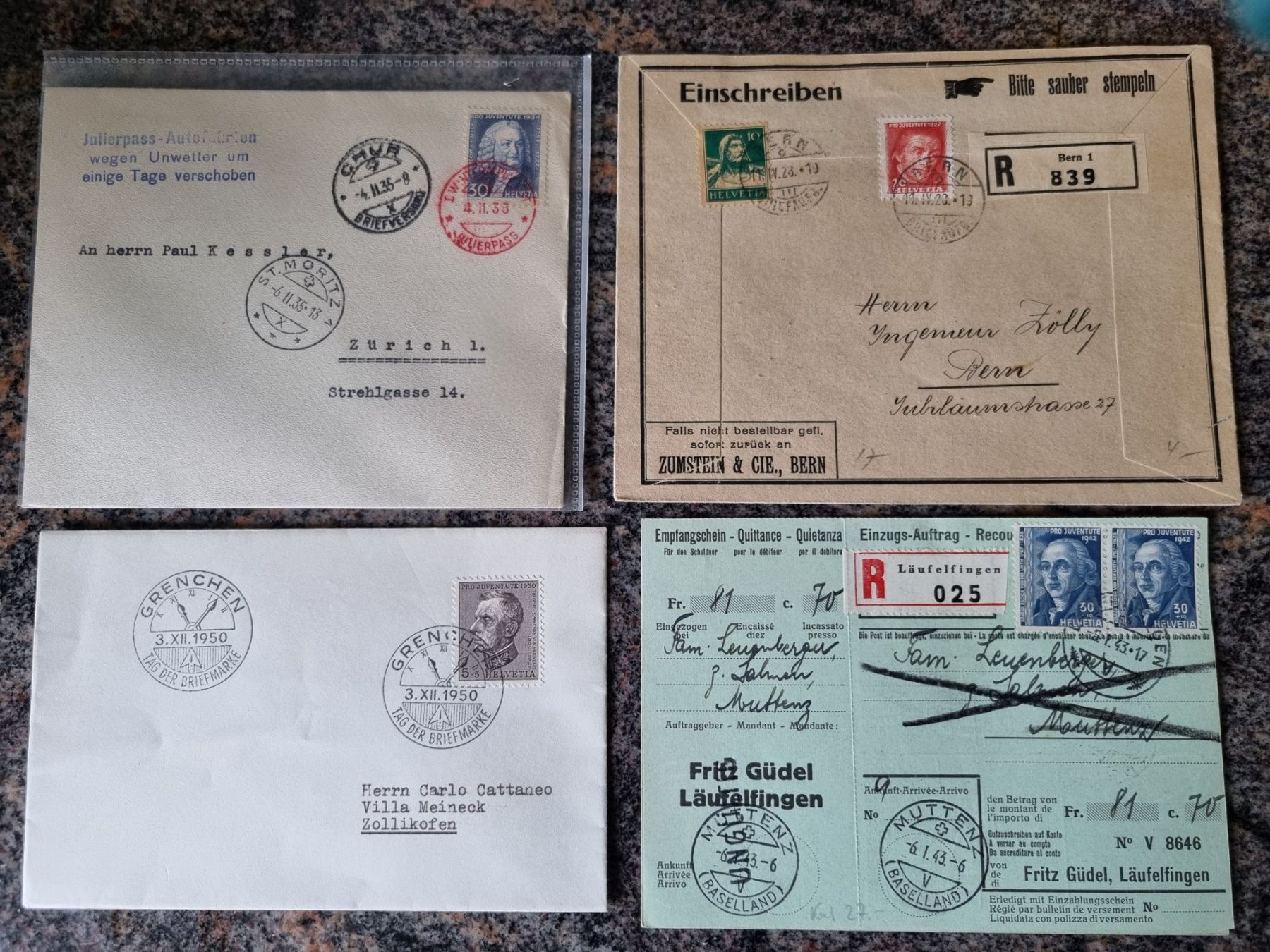 Alle Briefmarken: 8 CH Briefe mit Pro Juventute Ausgaben – Gebraucht aus Gümligen von Geniusbuy 3