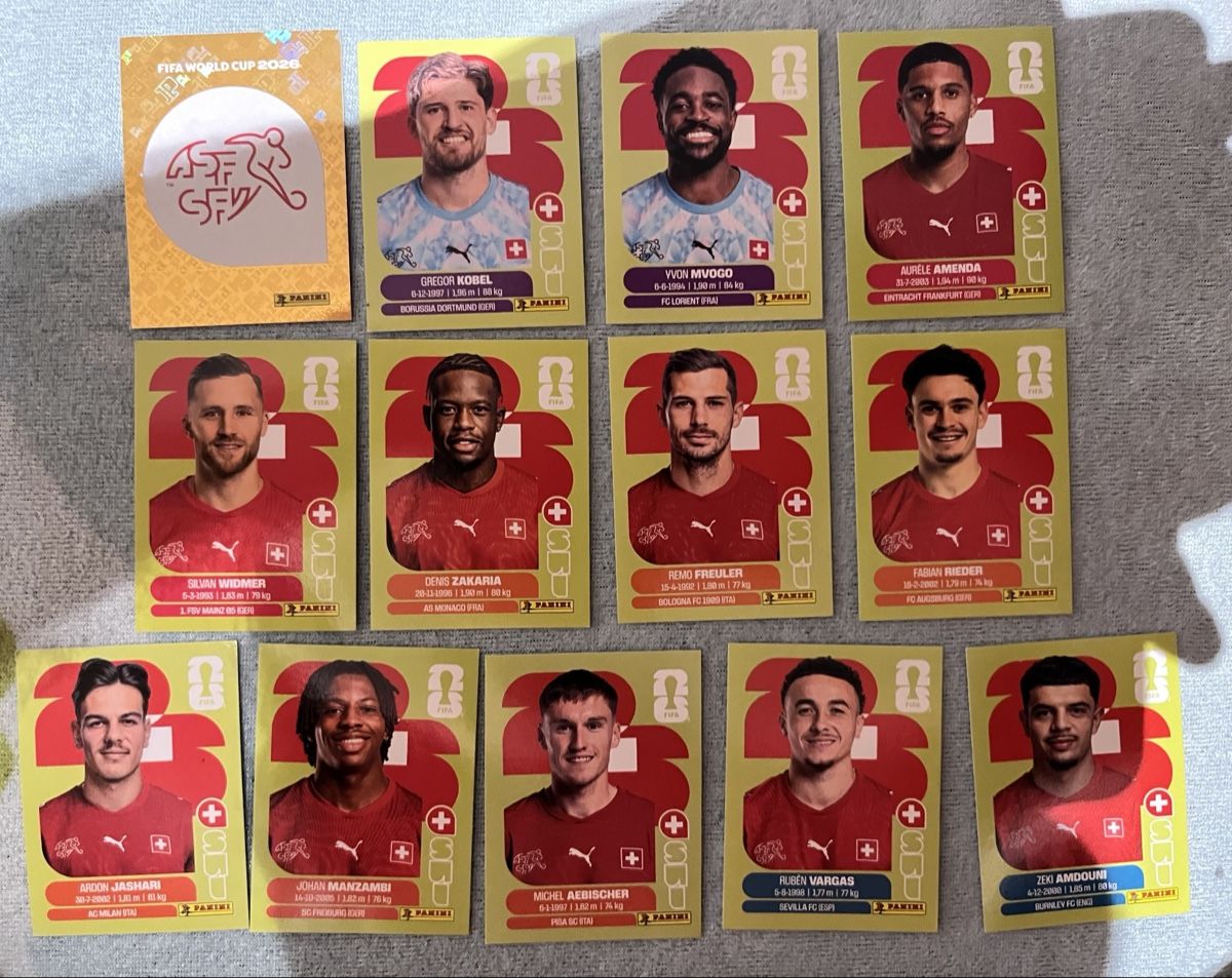 Panini Sammelbilder & Trading cards: Panini WM 2026 Sticker Schweiz TOP – Neu (gemäss Beschreibung) aus Stäfa von greety1981