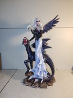 Fee mit Drache Fantasy Figur, wunderschöne Deko. (nov577)