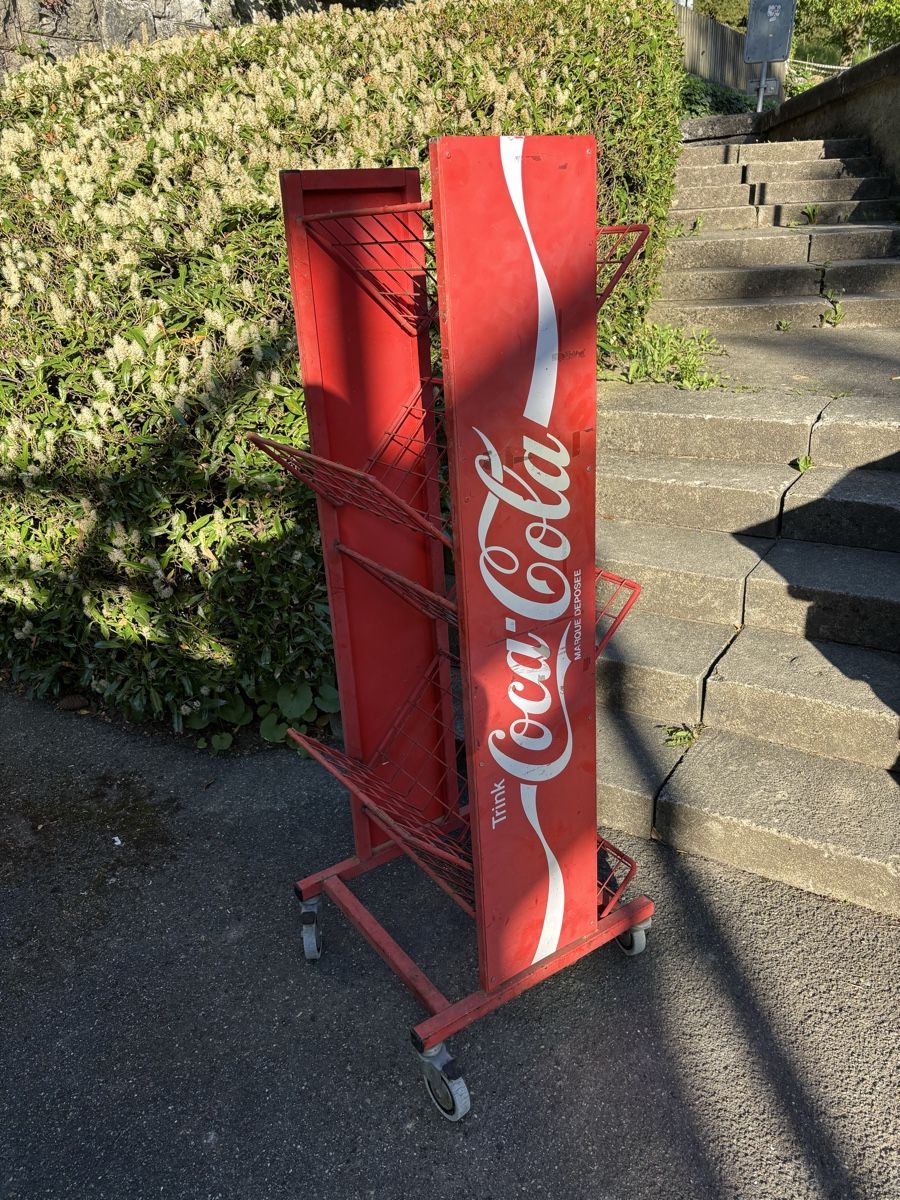 Portabottiglie: Coca Cola Harassenständer Werbeständer – Usato da Neuenhof venduto da redballexpress 2