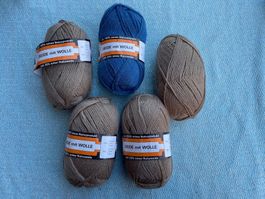 Wolle Set: 5 Stk BERNETTA "Seide mit Wolle" 20% Seide