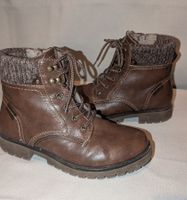 braune Schnürboots Stiefel Gr. 38