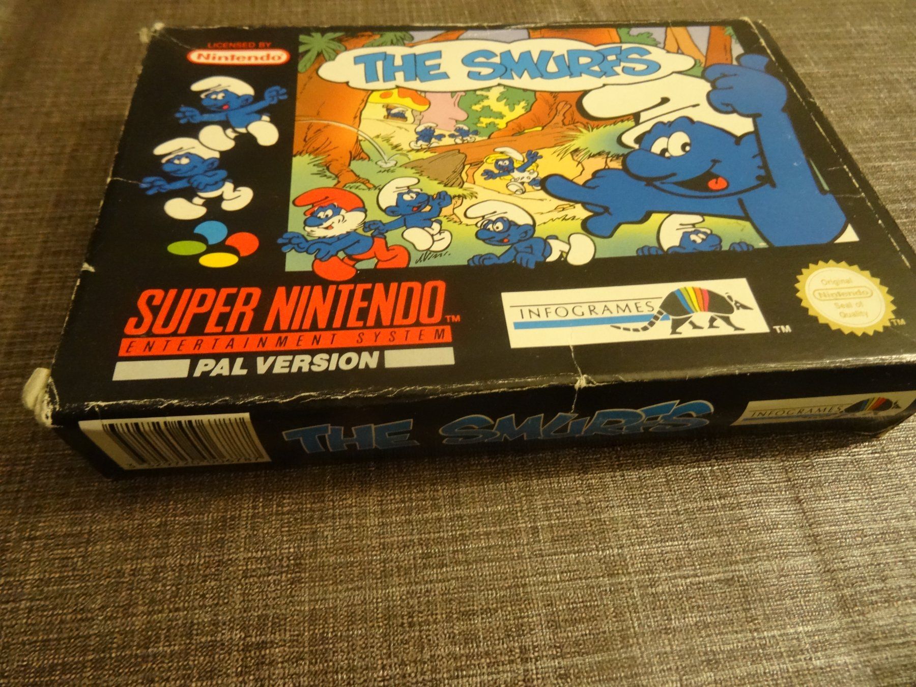 Nintendo Giochi: The Smurfs Schlümpfe SNES OVP – Usato da Olten venduto da Disc-Ausverkauf