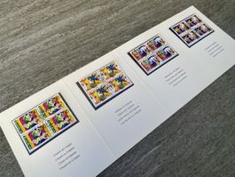 Briefmarkenheft Zirkuswelt 1992 von Rolf Knie (4x4er)