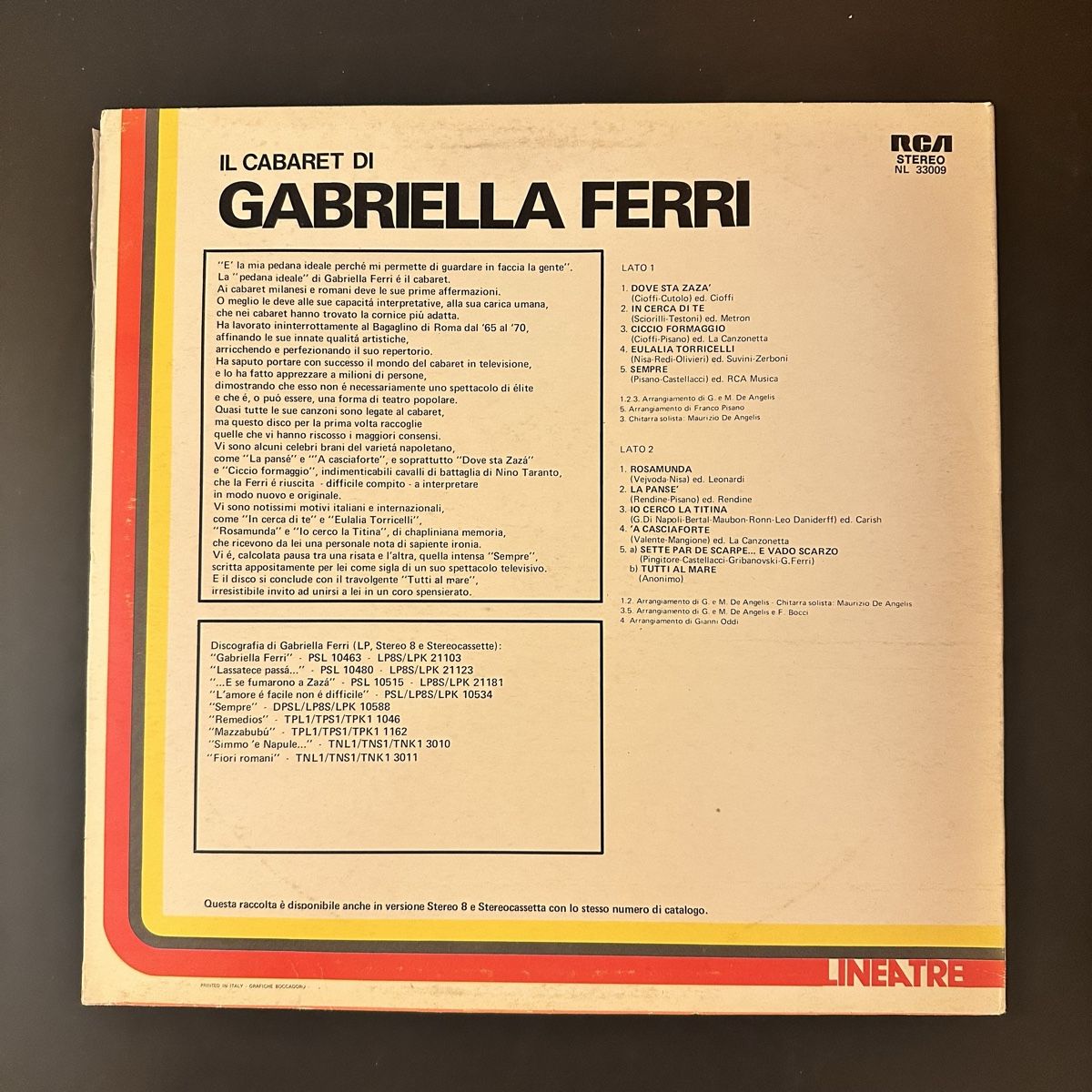Dischi in vinile: Gabriella Ferri - Il Cabaret LP – Usato da Viganello venduto da md__2rd2 1