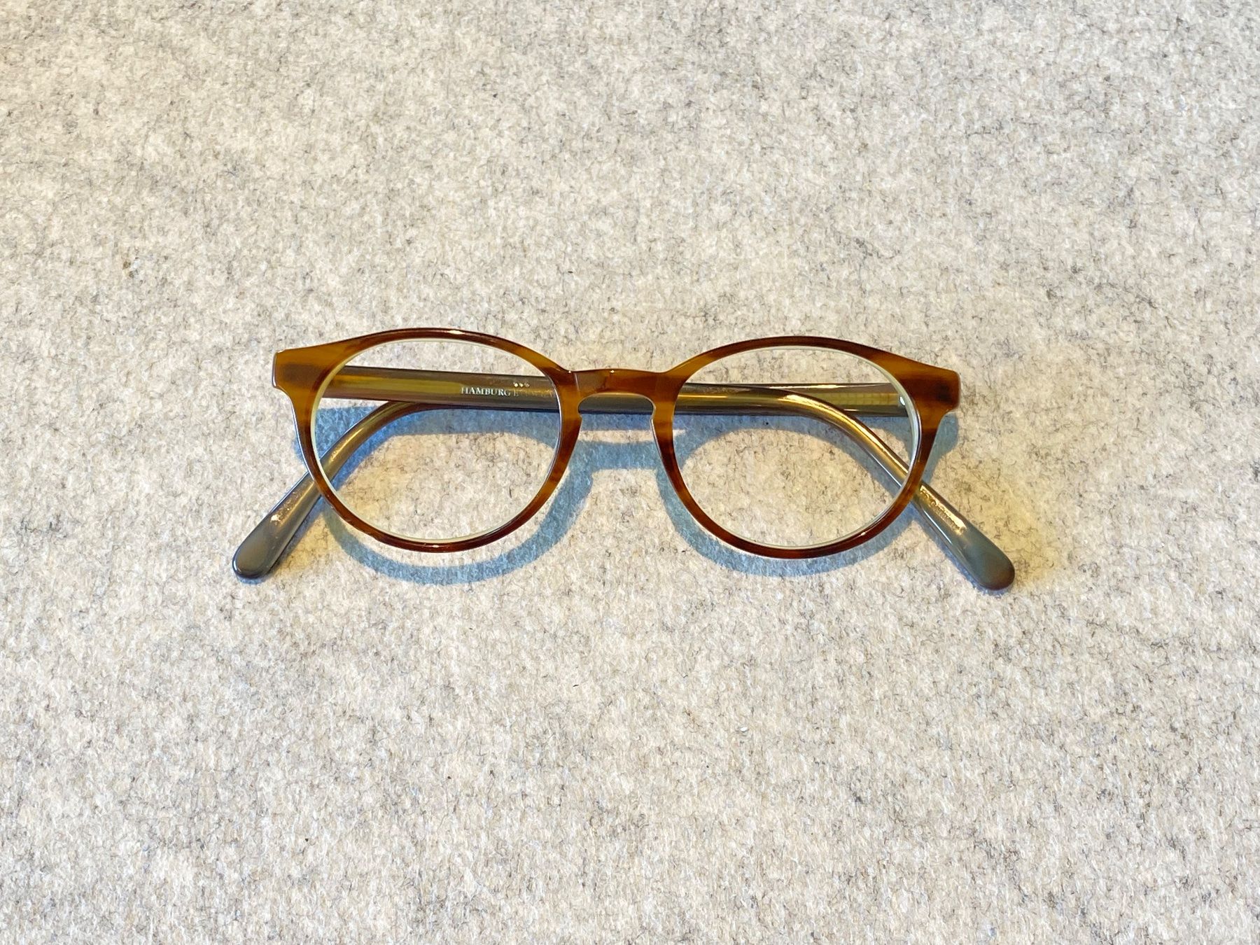 Brillen & Gläser: Hamburg Eyeware - Modell JAN - Braun, hell 46/19 – Gebraucht aus Herrliberg von Julianopie 1
