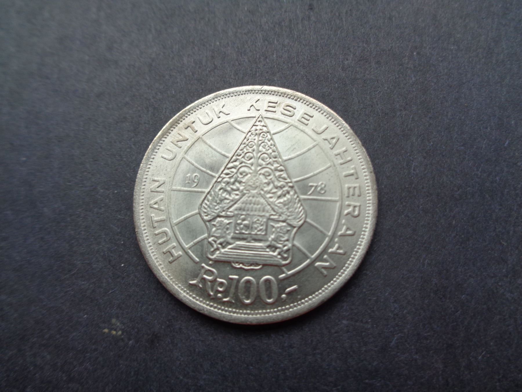 Tutti le monete: 100 Rupiah Forestry Gedenkmünze 1978 – Nuovo (secondo la descrizione) da Kriens venduto da TSCH1 1