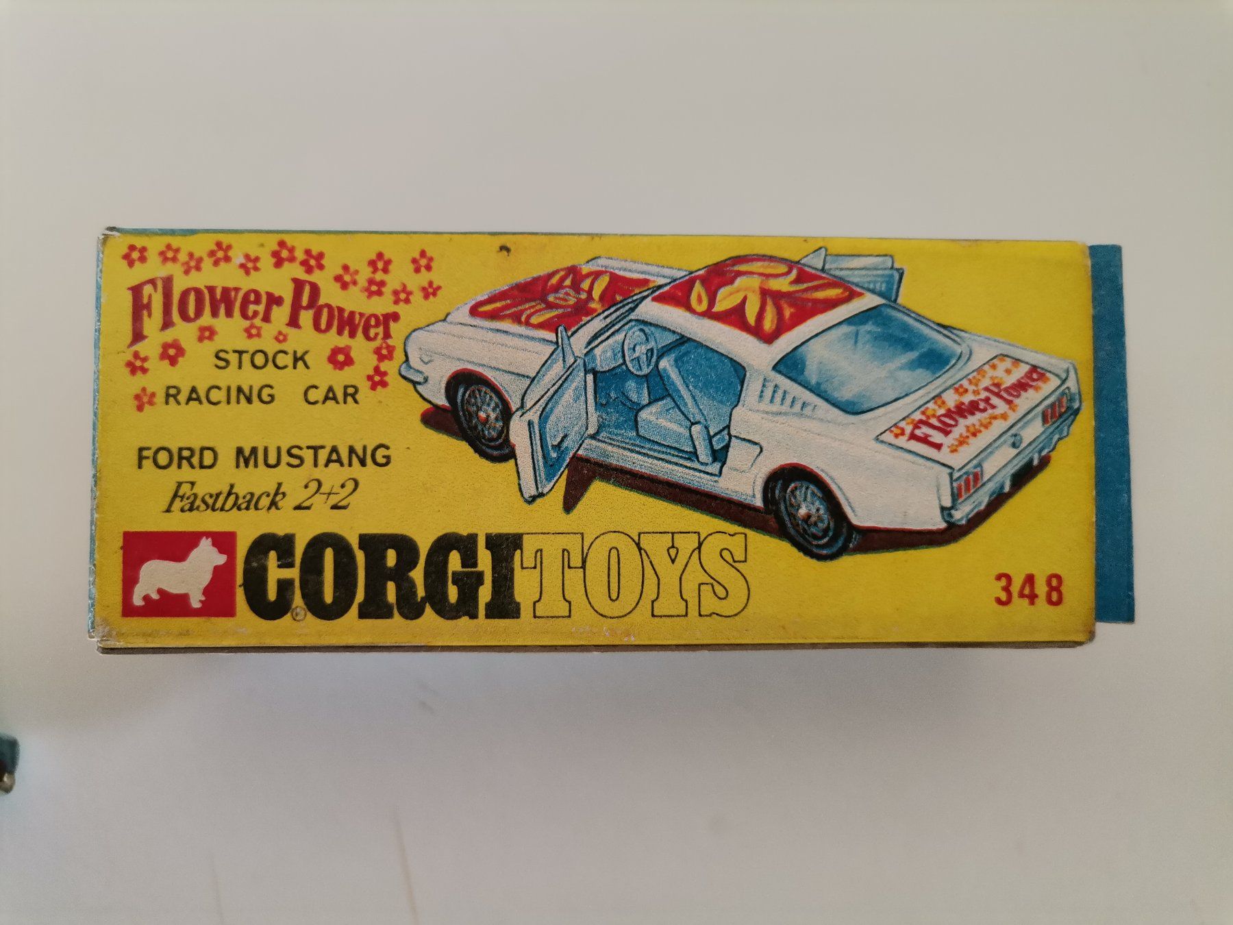Corgi Toys Modellini d'auto: Corgi Ford Mustang Fastback Flower Power référence no 348 – Usato da Onex venduto da Neimad7 5