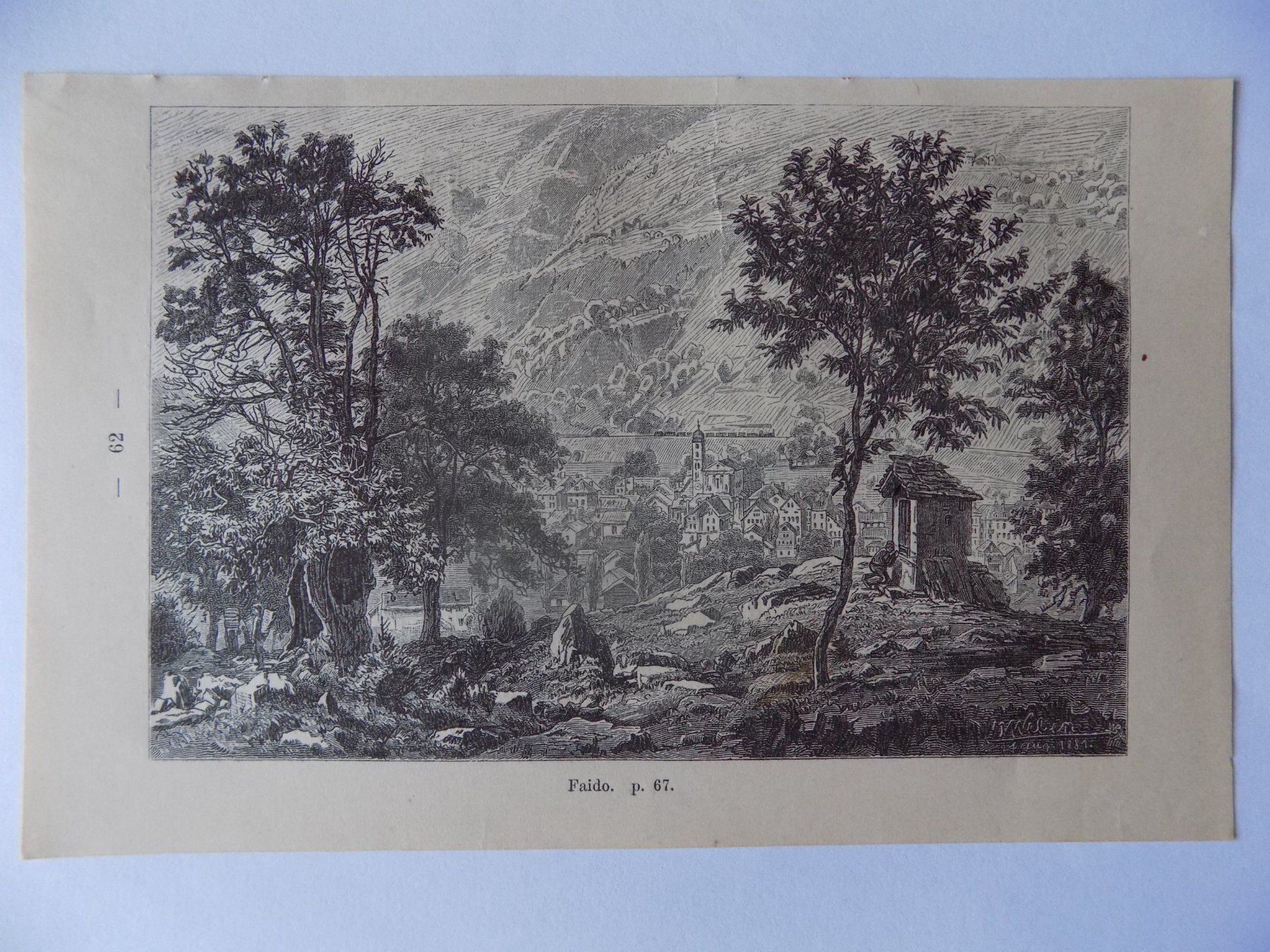 Gravures: Faido Kanton Tessin – D'occasion à Risch par Antikfee