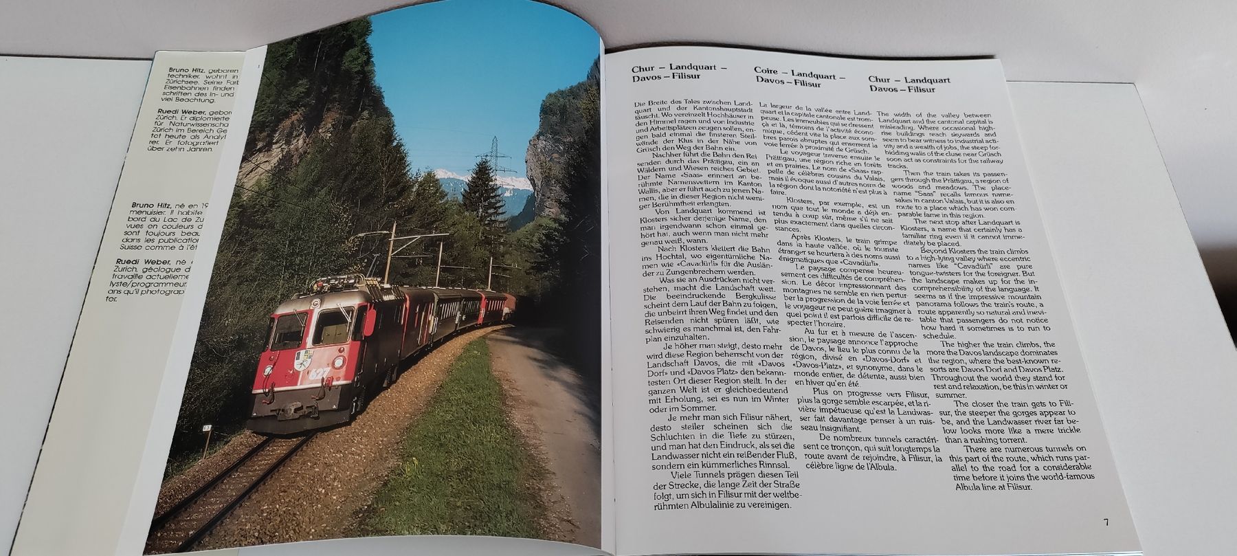 Bücher: Buch - "Erlebnis Rhätische Bahn" - Bruno Hitz|Rudolf Weber – Gebraucht aus Boswil von MAF_952 1
