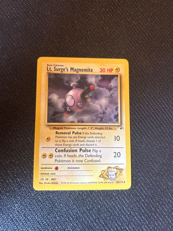 Excadrill AR Japanese Pokemon Card - Lt. Surge's Magnemite CHR 055/049 Near  Mint SM11b Holo Full Art
