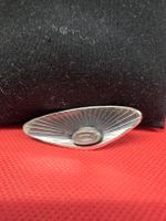 Brosche mit Rosenquarz ovaler Stein guter Zustand