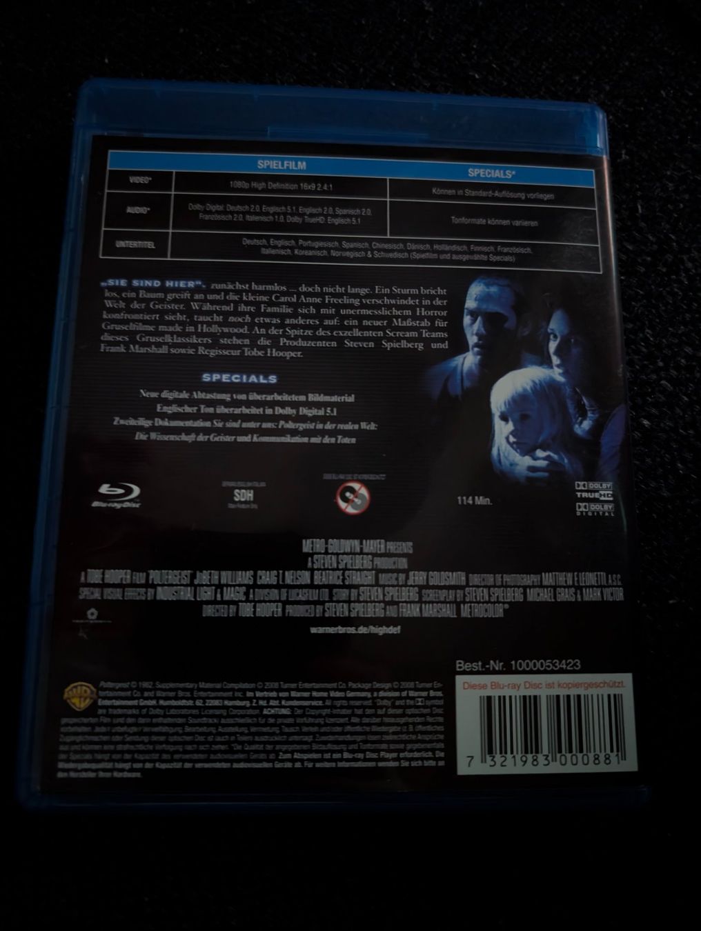 Alle DVDs: Poltergeist - Blu Ray - Classic Horror Film – Gebraucht aus Hünenberg See von SpecialEditionGaming 1