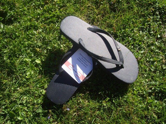 Damenschuhe: Flip Flops schwarz Gr. 39/40 **NEU** – Neu (gemäss Beschreibung) aus Stehrenberg von AB-C