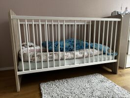Kinderbett 70x140cm Holzoptik