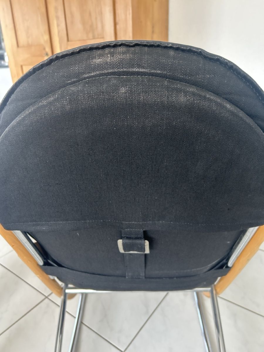 Strässle Poltrone: Original Strässle Lederschaukelstuhl – Usato da Sutz venduto da Fabiennski 5