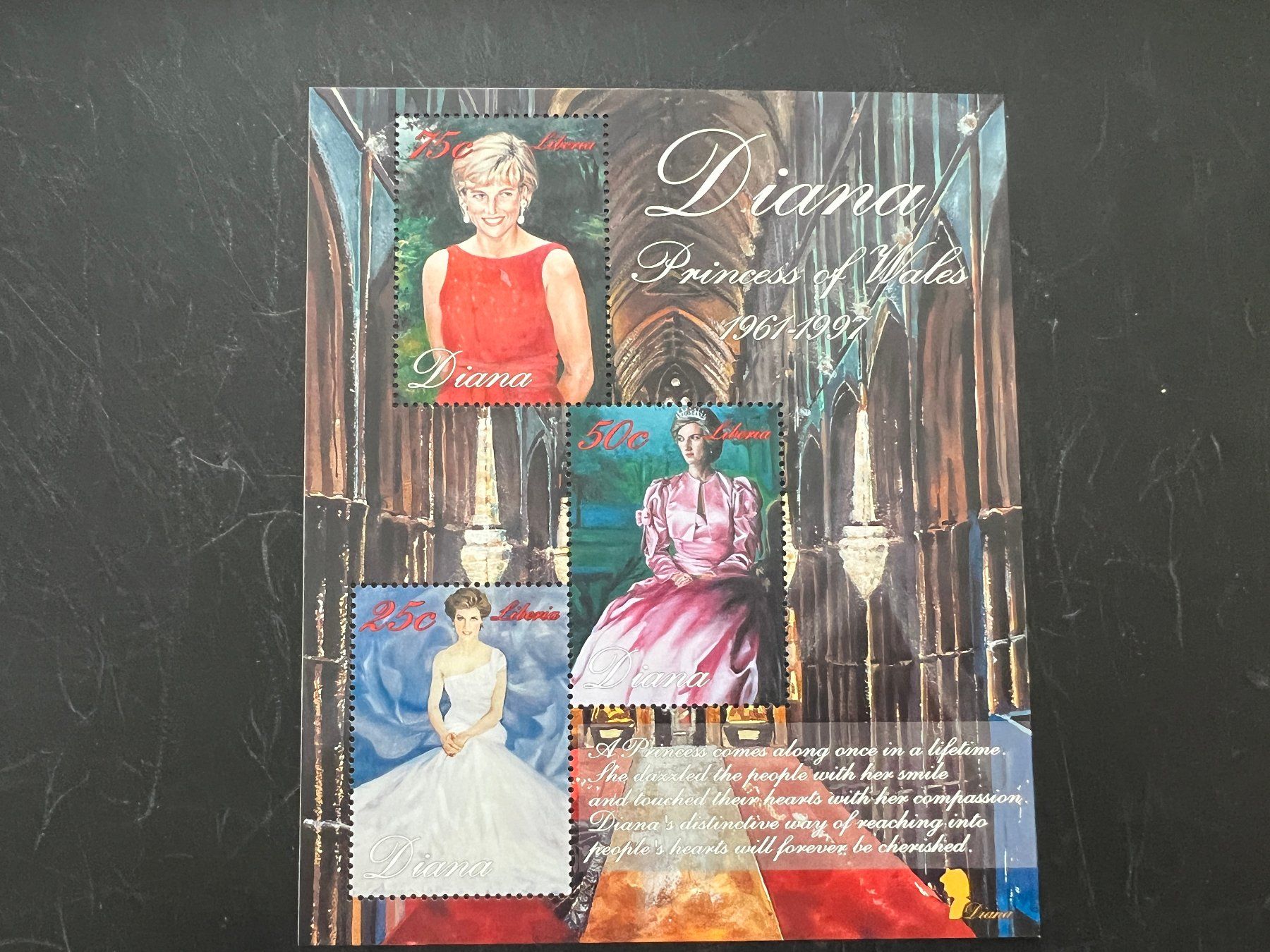 Tutti i francobolli: Princess Diana Liberia Block **  (A488) – Nuovo (secondo la descrizione) da Hinwil venduto da Sidi4