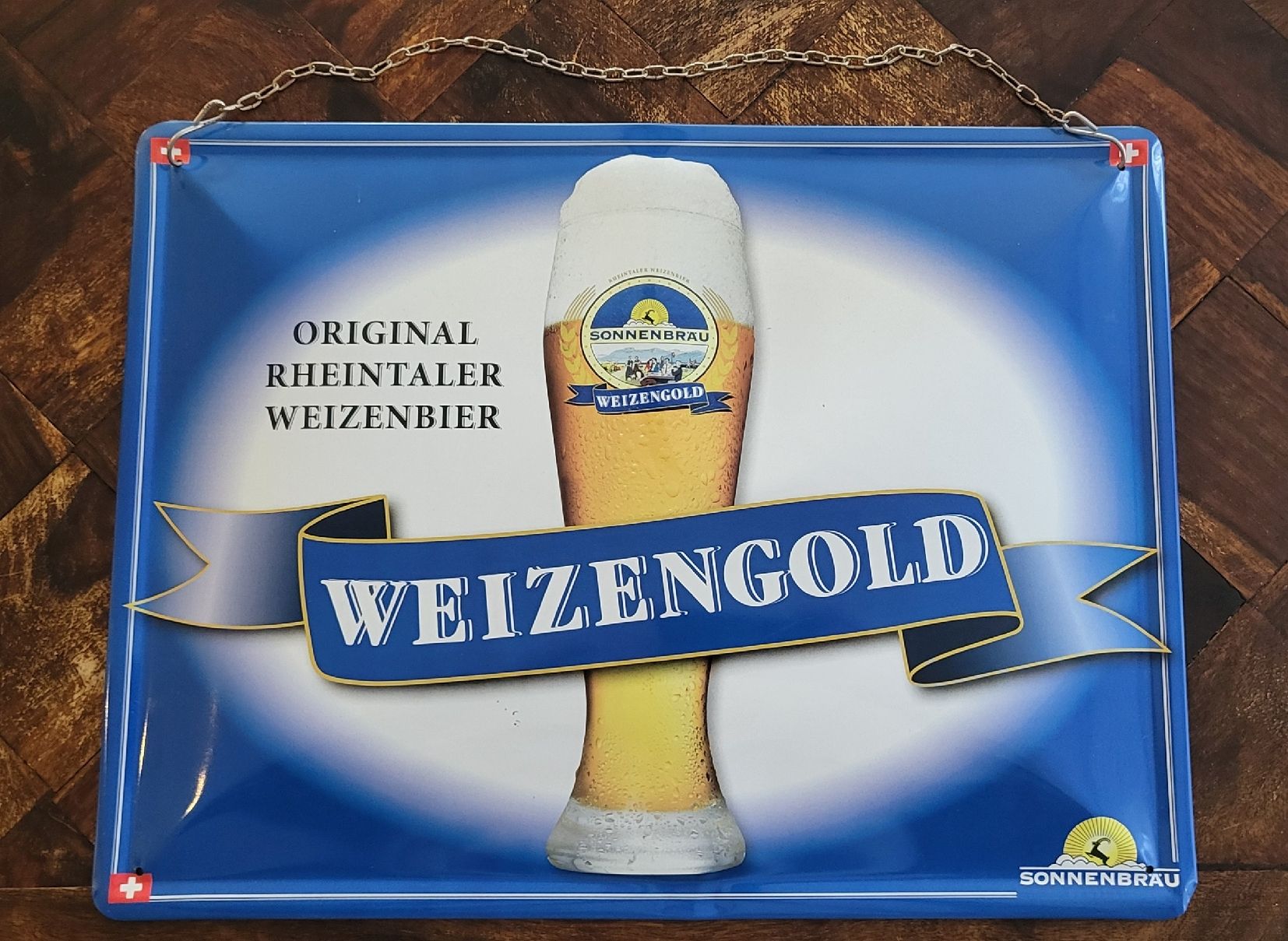 Insegne: Sonnenbräu Blechschild "Weizengold" – Usato da Au SG venduto da Bullitt_77
