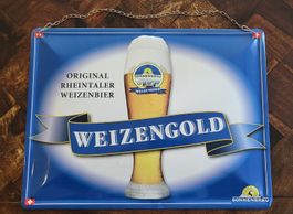 Sonnenbräu Blechschild "Weizengold"